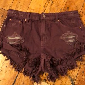 Maroon shorts
